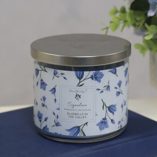 Bluebells in the Valley 3 wick candle 410g